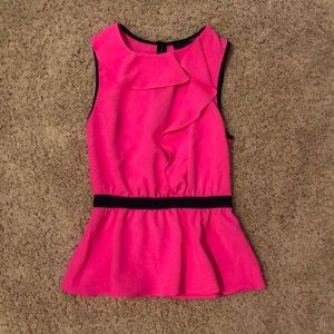 Hot pink boutique top